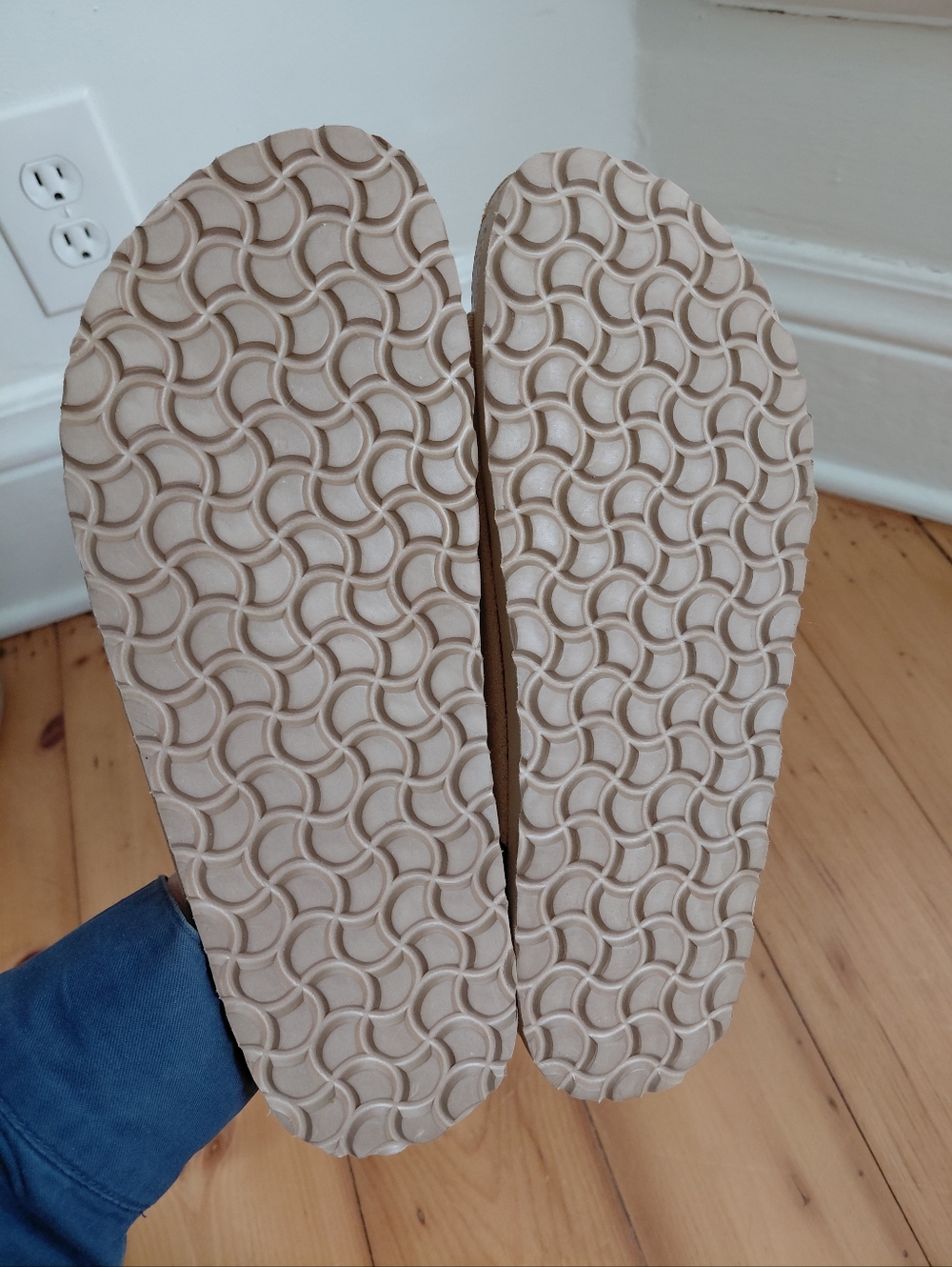 Wilt Tan Sandals with Gold Buckles Suede - Picture 7 of 8